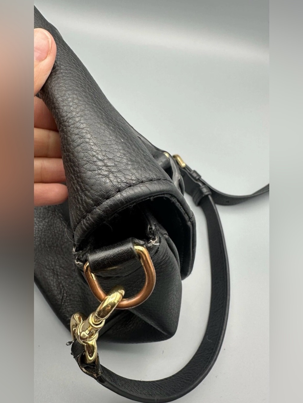Marc Jacobs Crossbody Bag Black Leather Empire City Mini - Picture 4 of 11